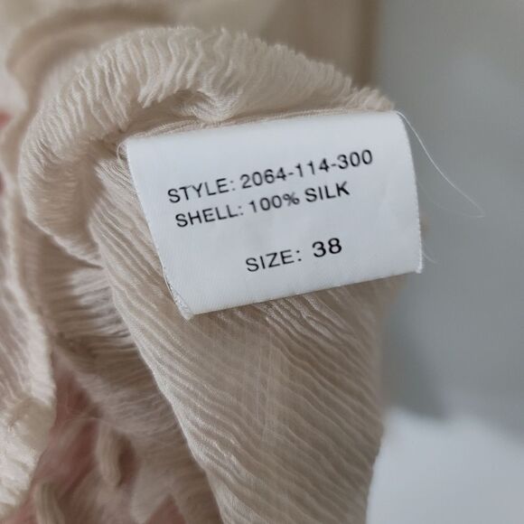 Day Birger et Mikkelsen Sheer Silk Button-up Long Sleeve Blouse Size 38/M - Picture 4 of 7